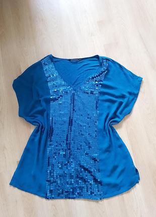 Блуза туника с пайетками1 фото
