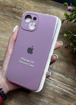 Чохол на iphone 14 квадратні борти на айфон silicone case full camera на apple1 фото