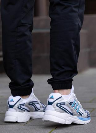 Мужские кроссовки adidas responce silver white blue7 фото