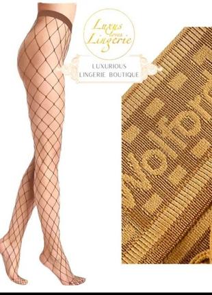 Колготы сетка wolford Google sixties беж тренд