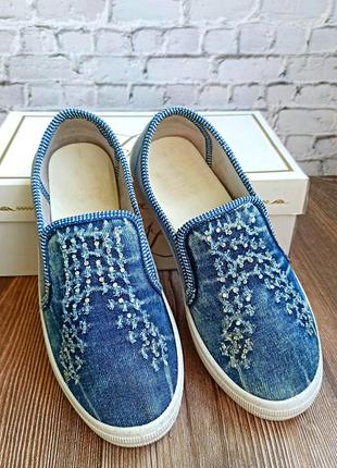 Кеди мокасини сліпони джинс 37р