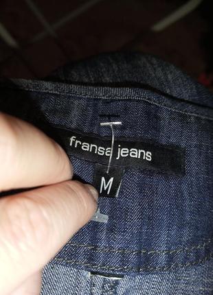 Джинсове плаття-сукня-туніка на гудзиках,з кишенями,бохо,fransa jeans9 фото