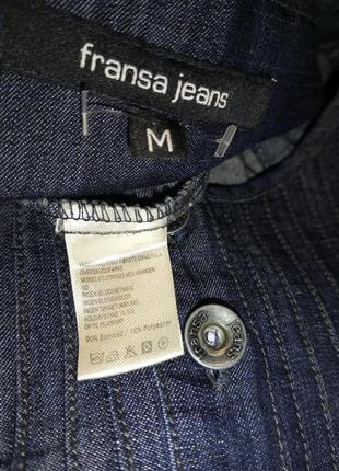 Джинсове плаття-сукня-туніка на гудзиках,з кишенями,бохо,fransa jeans10 фото