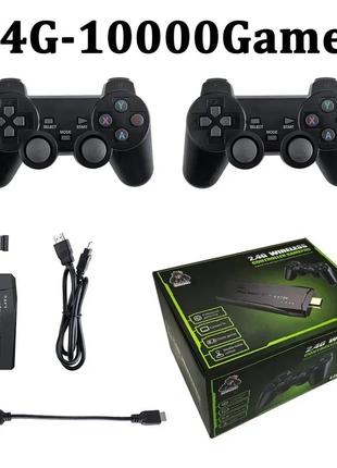 Игровая приставка с беспроводными джойстиками hdmi game stick lite m8 64gb 10000 игр 4k ultra hd