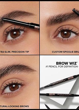 Карандаш для бровей anasia beverly hills brow wiz ebony