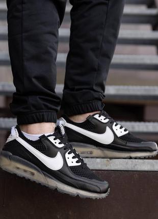 Чоловічі кросівки nike air max 90 terrascape black white5 фото