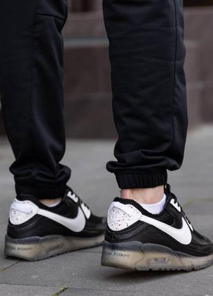 Чоловічі кросівки nike air max 90 terrascape black white8 фото