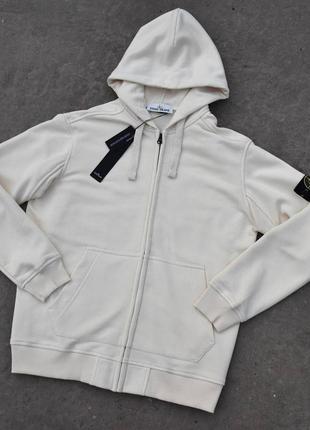 Знову в наявності зіп худі stone island zip hoodie блакитного, кремового, лілового кольорів