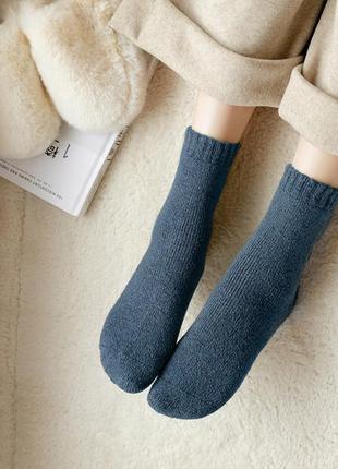 Носки женские теплые синие 3628 one size