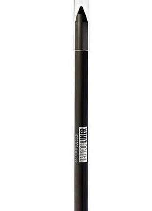 Гелевий олівець для очей maybelline tattoo liner 900 deep onyx, 1.3 г