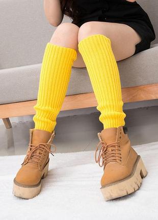 Гетри короткі яскраві жовті one size