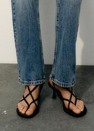 Туфли на каблуке zara босоножки