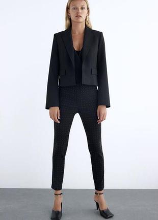 Штани  в краплинку кежуал zara
