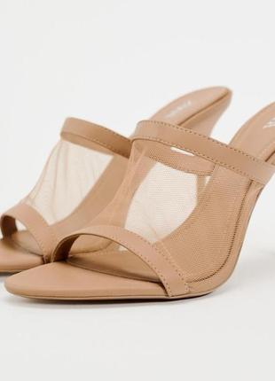 Туфли на каблуке zara босоножки