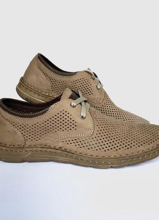 Літні чоловічі шкіряні туфлі detta