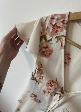 Міді плаття з натуральної тканини на ґудзиках від primark🌿7 фото