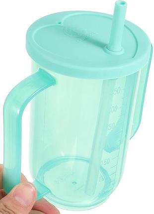 Чашка непроливайка lesko stse-008 для людей с инвалидностью лежачих больных