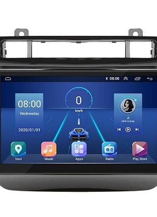 Штатна магнітола 9" lesko для volkswagen touareg ii рестайлінг 2014-2018 4/32gb 4g wi-fi gps top вольксваген