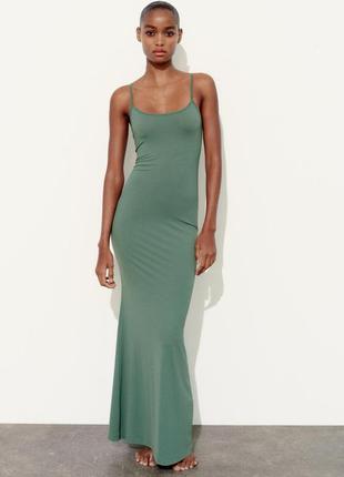 Платье скимс zara длинное skims