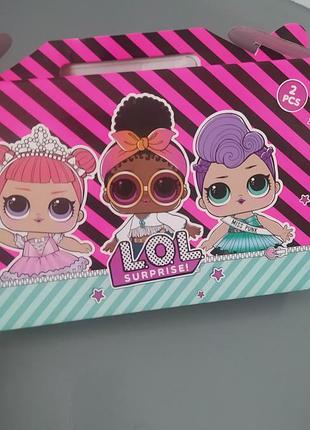 Набор детской посуды, чашка, тарелка лол lol