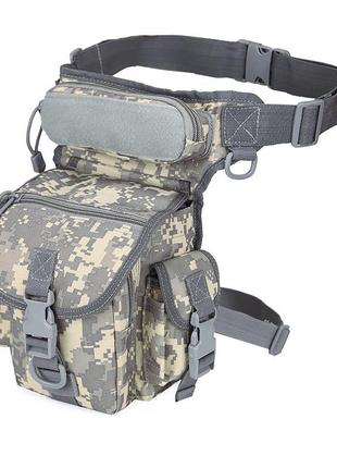 Сумка тактическая на бедро aokali outdoor a90 sand dm-11