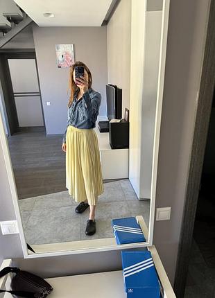 Юбка плиссе uniqlo
