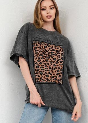 Футболка варенка леопард