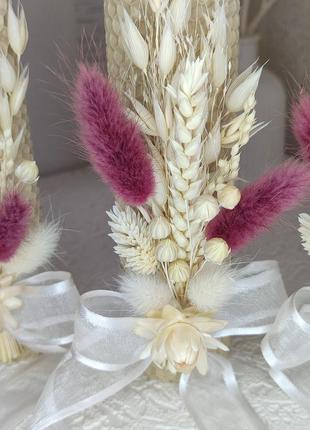 Подарочный набор свечей из вощины "семейный очаг", 3шт./набор