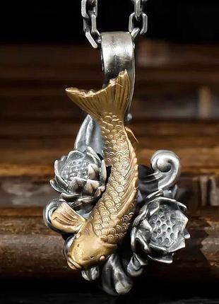 Амулен фен шуй золота рибка