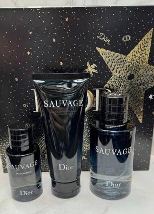 Подарочный набор dior sauvage парфюмированная вода диор савраж