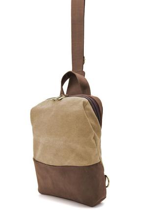 Слінг через плече, нагрудна сумка зі шкіри та канвасу tarwa rcs-1905-3md