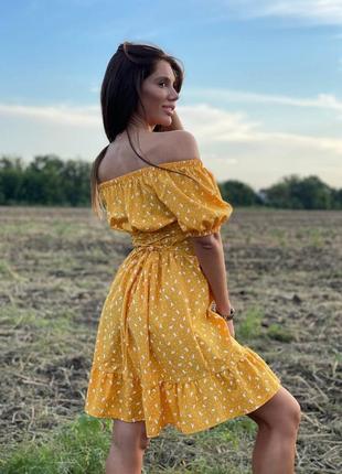 ❗️sale❗️ сукня міні із затяжкою на грудях корсетною шнурівкою на спині короткий рукав с рюшею