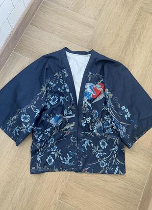 Блуза накидка кардиган в японском стиле кимоно zara mango calvin klein reserved guess