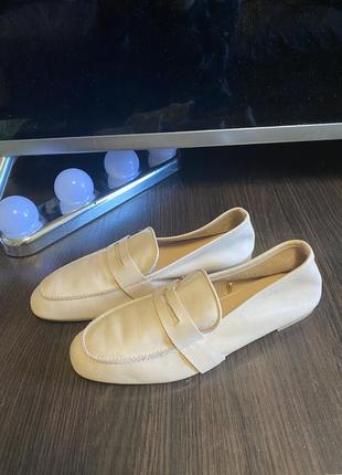 Лоферы туфли кожаные новые zara :)-37