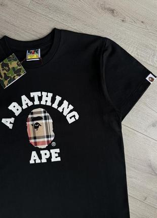 Футболка bape &amp; burberry2 фото