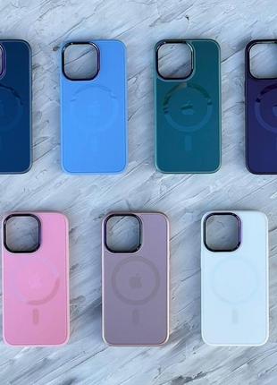 Чехол для iphone от 11 до 14 pro max tpu+pc ag-case magsafe