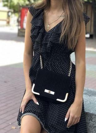 Короткое платье, платье, платье в горохи, сарафан zara
