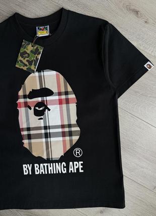 Футболка bape &amp; burberry2 фото