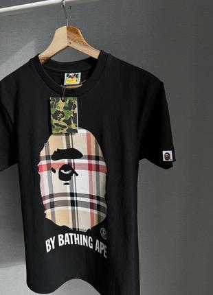 Футболка bape &amp; burberry7 фото