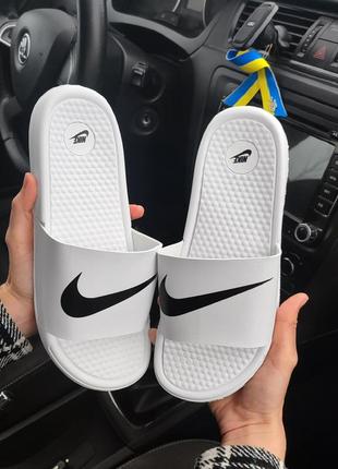 Шльопанці nike білі (масажні)
