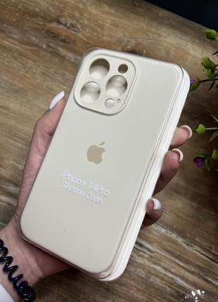 Чехол на iphone 14 pro об квадратных бортах на айфон silicone case full camera на apple