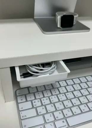 (281) 1 шт. біла самоклеюча коробка для зберігання піднос для олівців для макіяжу