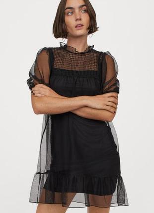 Платье мини h&m