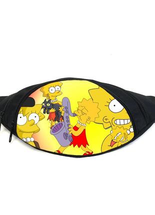 Поясная сумка бананка симпсоны (gb-simpsons 06) gear bag черная