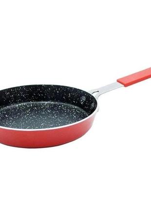 Сковорода con brio cb-1614 з антипригарним покриттям eco granite mini 16 см. kd-983 колір: червоний