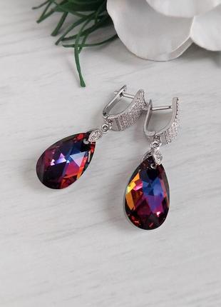 Сережки swarovski