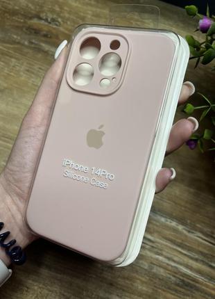 Чехол на iphone 14 pro об квадратных бортах на айфон silicone case full camera на apple1 фото