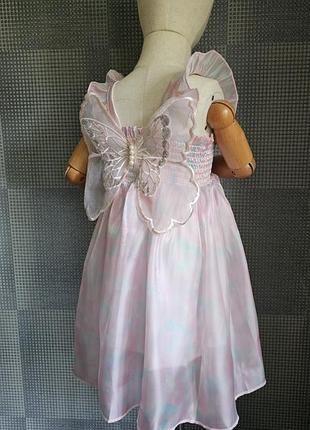 Літня легенька різнобарвна святкова сукня сарафан з крилами метелика на 1 2 3 4 5 6...