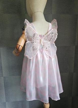 Літня легенька різнобарвна святкова сукня сарафан з крилами метелика на 1 2 3 4 5 6...