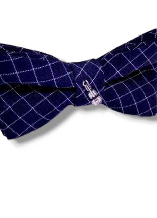 Метелик чоловічий. галстук бабочка синий с гитарой